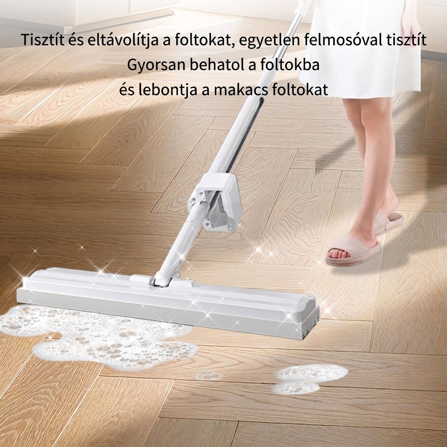 PKNEW® Padlótisztító Tabletták – Többfelületű tisztítószer keményfához, laminált padlóhoz, csempe- és lakóautó-falakhoz. Antibakteriális, szagtalanító és ápoló hatás 💕