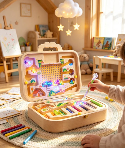 Magnetic Sort Maze Game‑STEM Educational Puzzle for Kids, Boost Brain Logic & Hand‑Eye Coordination